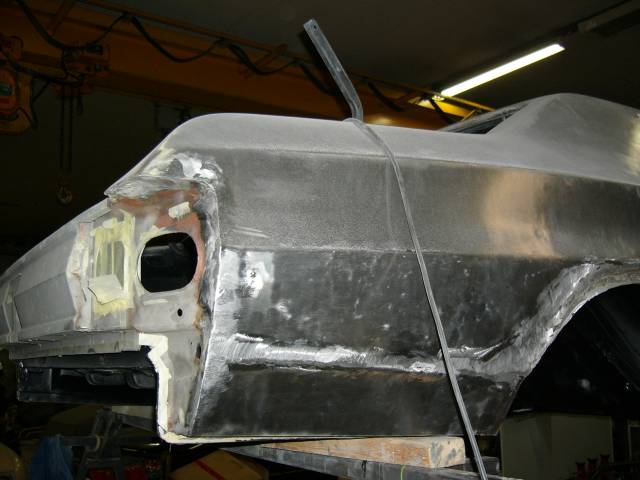 Oikea takakylki tinat hiottu