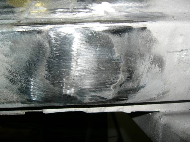 Vasen kynnyskotelo hiottu tinauksen j�lkeen